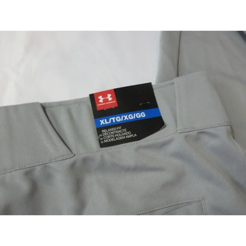 NWT Under Armour Mens UA Clean Up Cuffed Baseball Pants 1280995 Grey XL - Picture 7 of 7